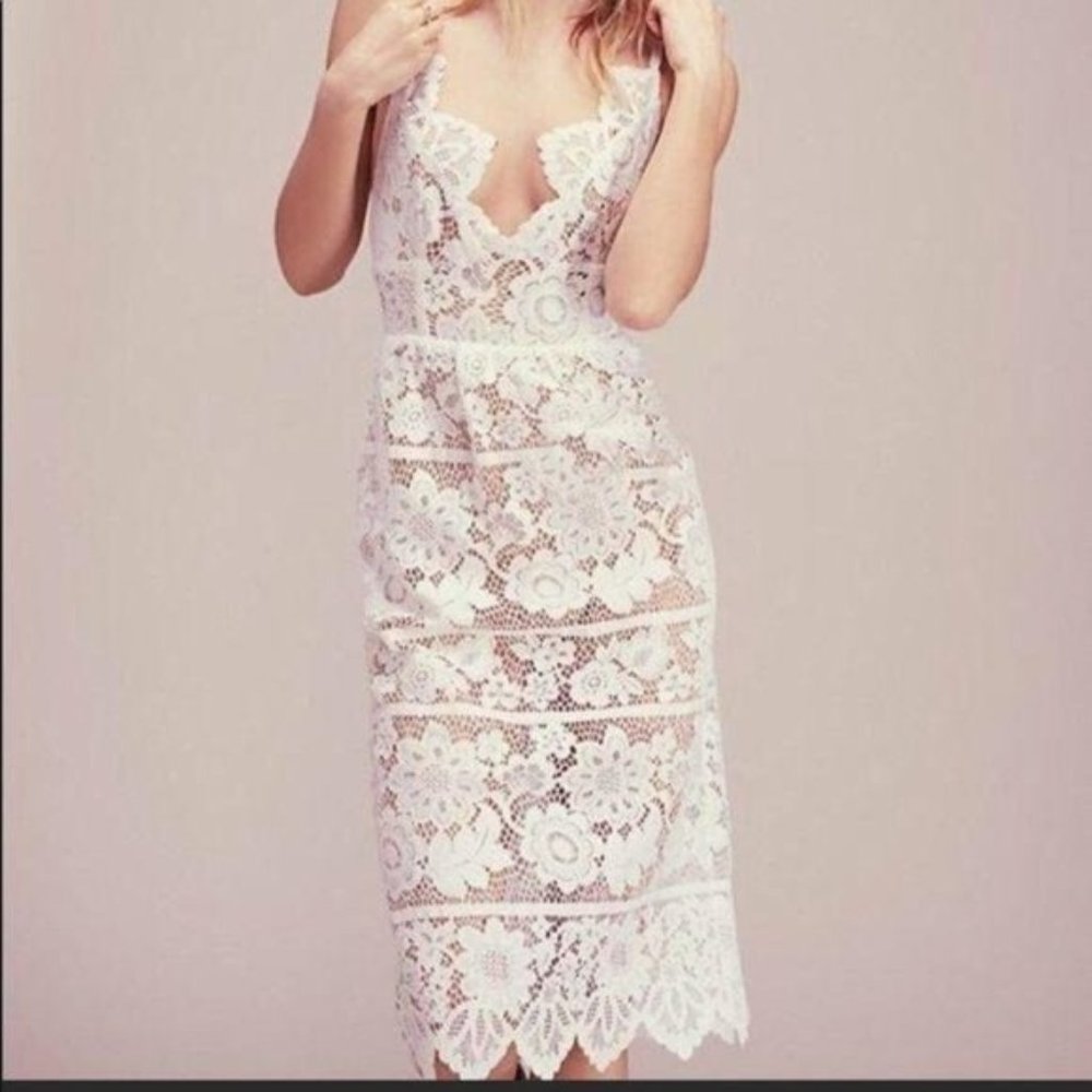 Like new for love and lemons midi lace dress